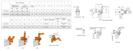 M-3370-4218 Прижим накидной с рычагом