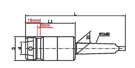Фрезерный патрон MTA3-SETP16