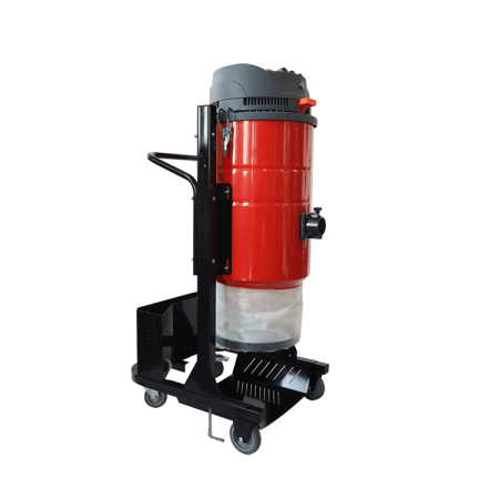 Однофазный промышленный пылесос для бетонных полов