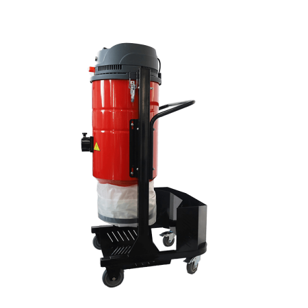 Однофазный промышленный пылесос для бетонных полов