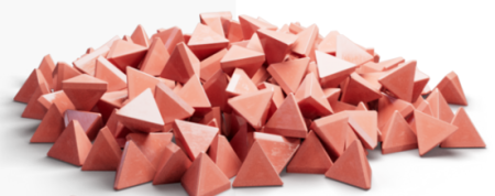 Наполнитель для галтовки Пластик TET Пирамида 60 мм LC Легкая шлифовка