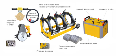 AWP-HM-315A Аппарат для стыковой сварки PE 90-315 мм с гидравлическим приводом