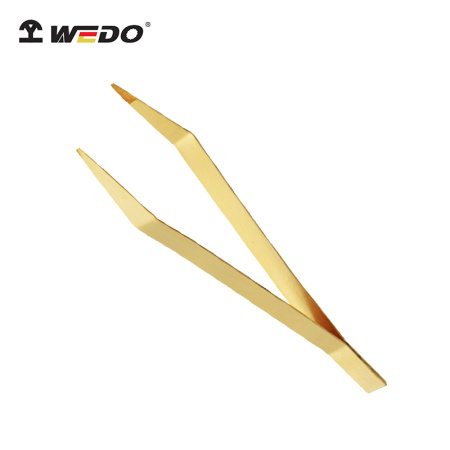 Пинцет с сужающимися рифлёными наконечниками искробезопасный AL258-1002