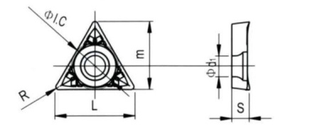 Твердосплавная токарная пластина TCGT-16T302-LH