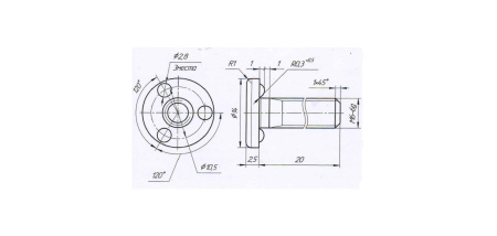 Приварной болт М6х20