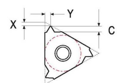 Резьбовая твердосплавная сменная пластина 11ER/L 27NPT