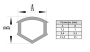 Зажимной профиль замкнутый для алюминиевых профилей, паз 8, ALF-CP-C8