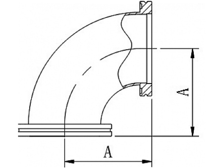 Уголок ISO100 90°, тянутый (нержавеющая сталь)