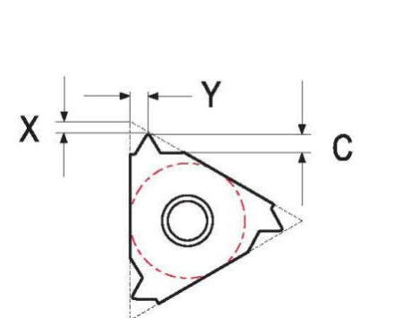 Резьбовая твердосплавная сменная пластина 11IR/L 16UN