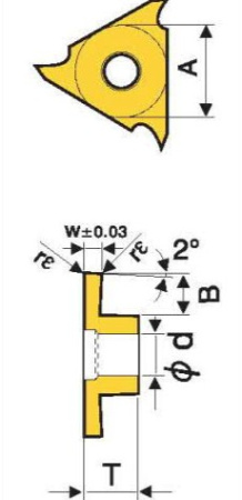 Твердосплавная сменная пластина GBA43R/L-125-010