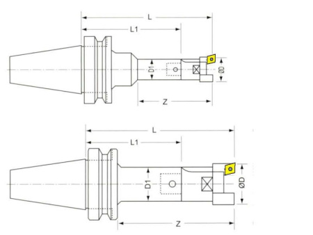 Черновая расточная головка E-RBH52-70-C