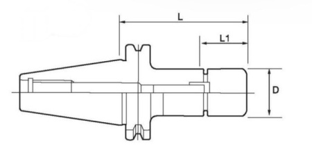 Высокоскоростной фрезерный патрон ISO25-GER20-45