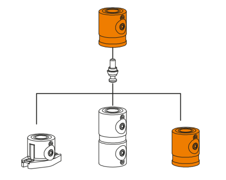 M-2710-80100 Модуль удлинительный для 5 осевой обработки, 80 мм