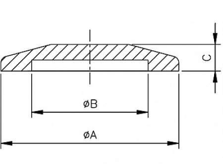 Заглушка KF50 (нержавеющая сталь, тип 2)