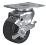Колесо поворотное с большой грузоподъемонстью и дополнительной защитой D75 мм, с платформой, ALF-W-D75L