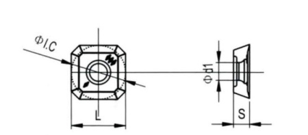 Твердосплавная фрезерная пластина SEKT13T3AEFN-LH