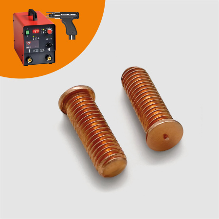 Резьбовая приварная шпилька стальная Омедненная M4x16 Арт. 11-04-016