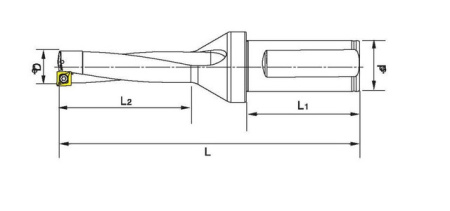 Корпусное сверло (четырехудлиненное) C40-SP50-200L