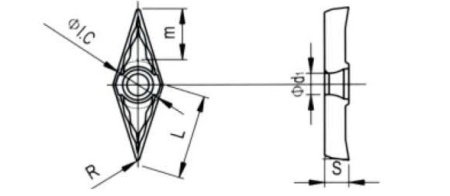 Твердосплавная токарная пластина VCGT-160404-DL
