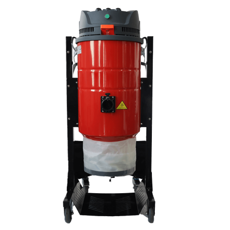 Однофазный промышленный пылесос для бетонных полов