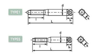 Метчик со спиральными канавками DLOT-LS-SFT804