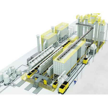 Автоматизированная линия для литья по выжигаемым моделям