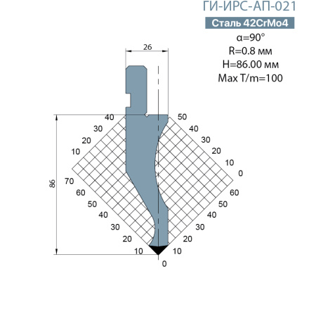 Пуансон Promecam-Amada ГИ-ИРС-AП-021