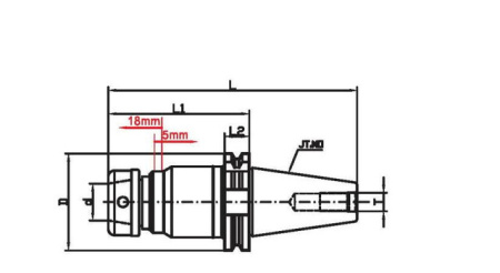 Фрезерный патрон JT40-SETP32