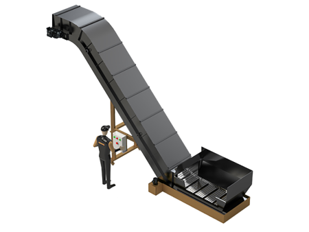 Конвейер для загрузки стружки. Серия IVT-A-B003