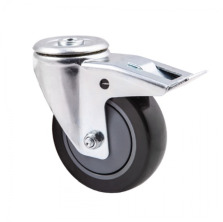 Колесо поворотное D50 мм, отверстие D10 мм, с тормозом, ALF-WB-D50