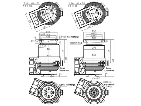 Турбомолекулярный насос FB-300