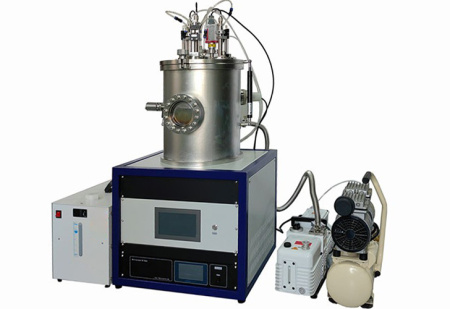 Вакуумная лабораторная настольная установка для (высокочастоного) RF-магнетрогнного напыления