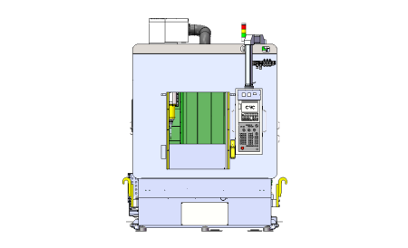 HPJ-SM Одношпиндельный водоструйный станок высокого давления для снятия заусенцев с ЧПУ
