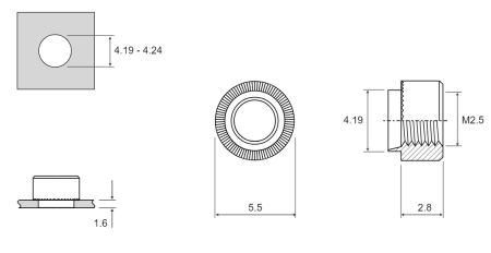 RMHB-M2,5-16 чертеж