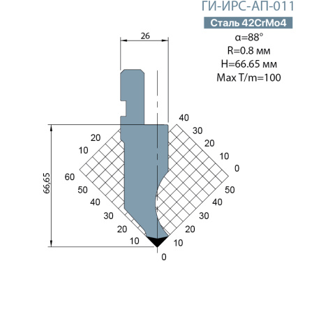 Пуансон Promecam-Amada ГИ-ИРС-AП-011