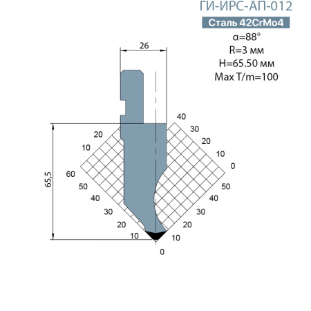 Пуансон Promecam-Amada ГИ-ИРС-AП-012