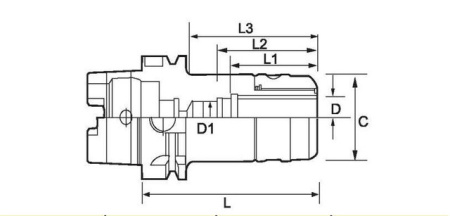 Высокоскоростной фрезерный патрон HSK100ACGC42-115,165