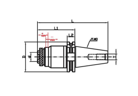 Силовой фрезерный патрон JT50-G0312