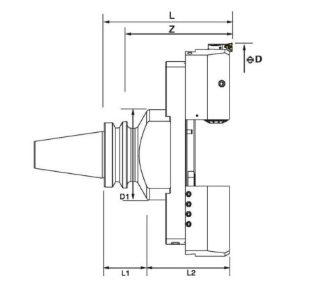 Прецизионная расточная головка BT50-EWN200-210