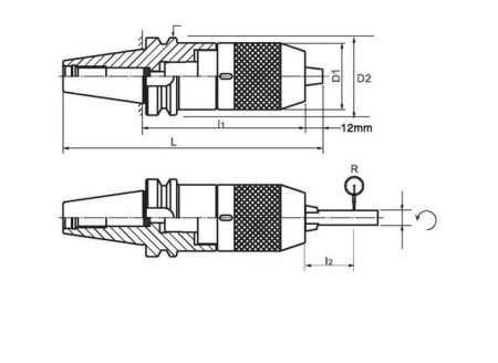 Сверлильный патрон BT50-APU13-110