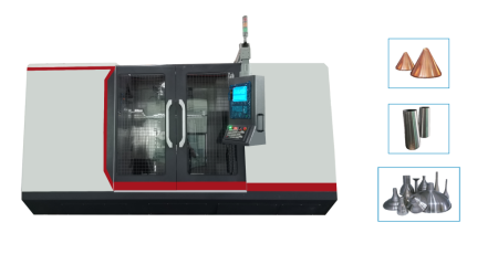 CBS-DR800 Двухроликовый станок для ротационной вытяжки металла с ЧПУ