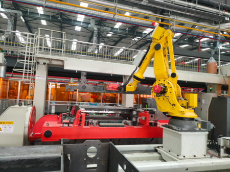 DM-M3-100 Прямоугольный магнитный захват манипулятора для стальных труб и прутьев