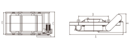 DM-PS-A-2000-90 Магнитный сепаратор подвесной с автоматической очисткой