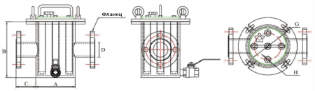 DM-SS-F-80 Магнитный сепаратор стержневой для жидких продуктов