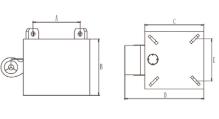 DM-PS-AC-1/90 Магнитный сепаратор подвесной круглый с воздушным охлаждением