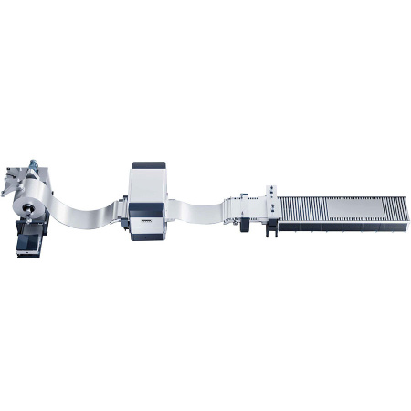 Высокоточная автоматическая линия размотки правки и резки MDR-8/30-600. Ширина рулона 600 мм